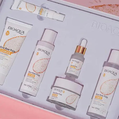 Bioaqua Kit Facial de Arroz: El Secreto para una Piel Radiante y Luminosidad Inigualable