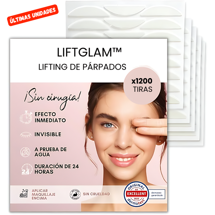 LiftGlam® - Disminuye el 80% del efecto párpado caído al instante - Realza Tus Párpados Caídos (120X)